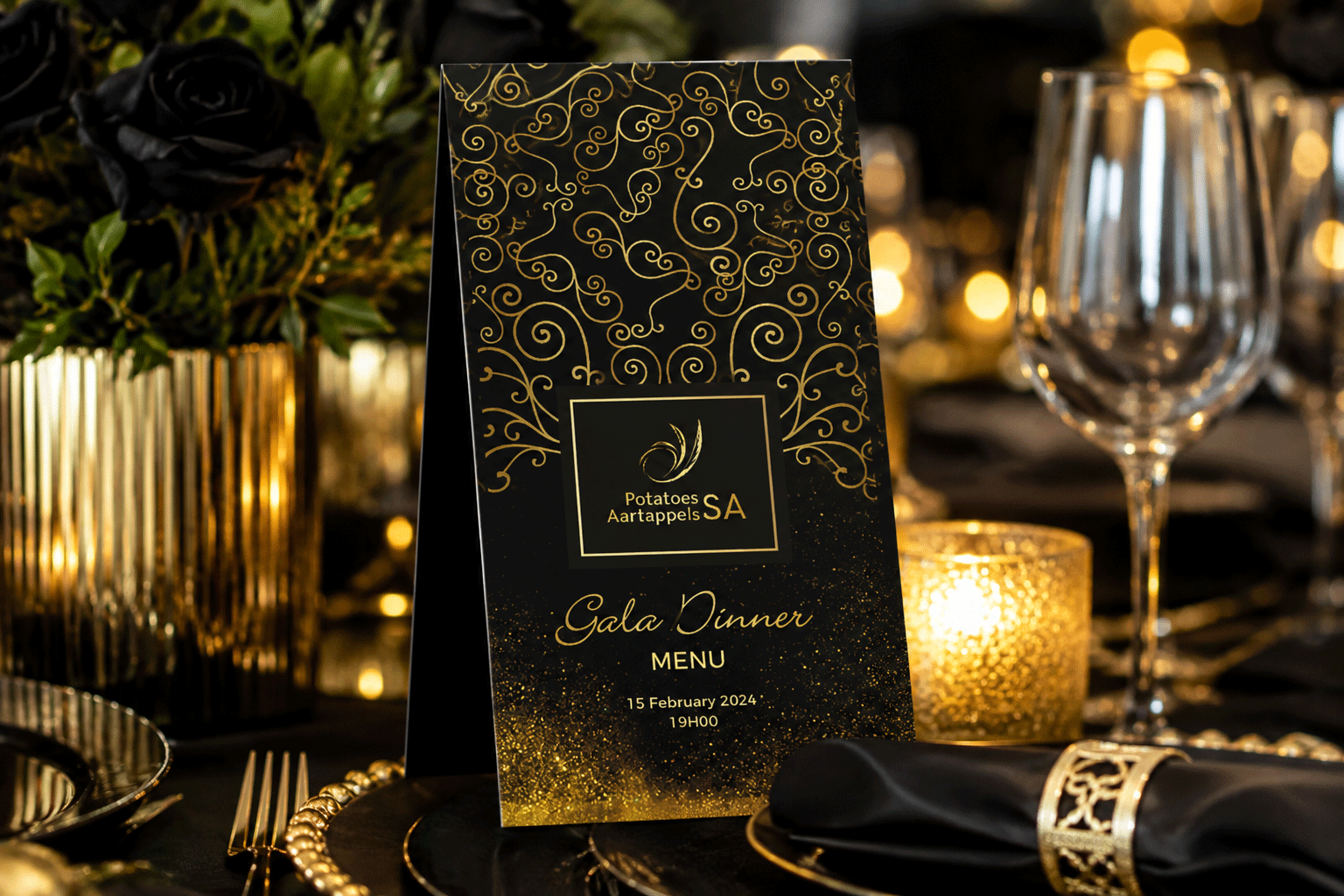 Gala dinner menu
