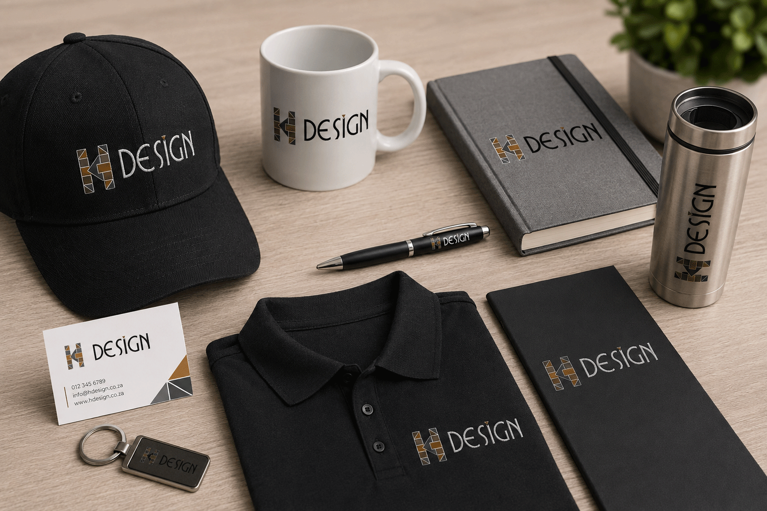 H Design branding applications