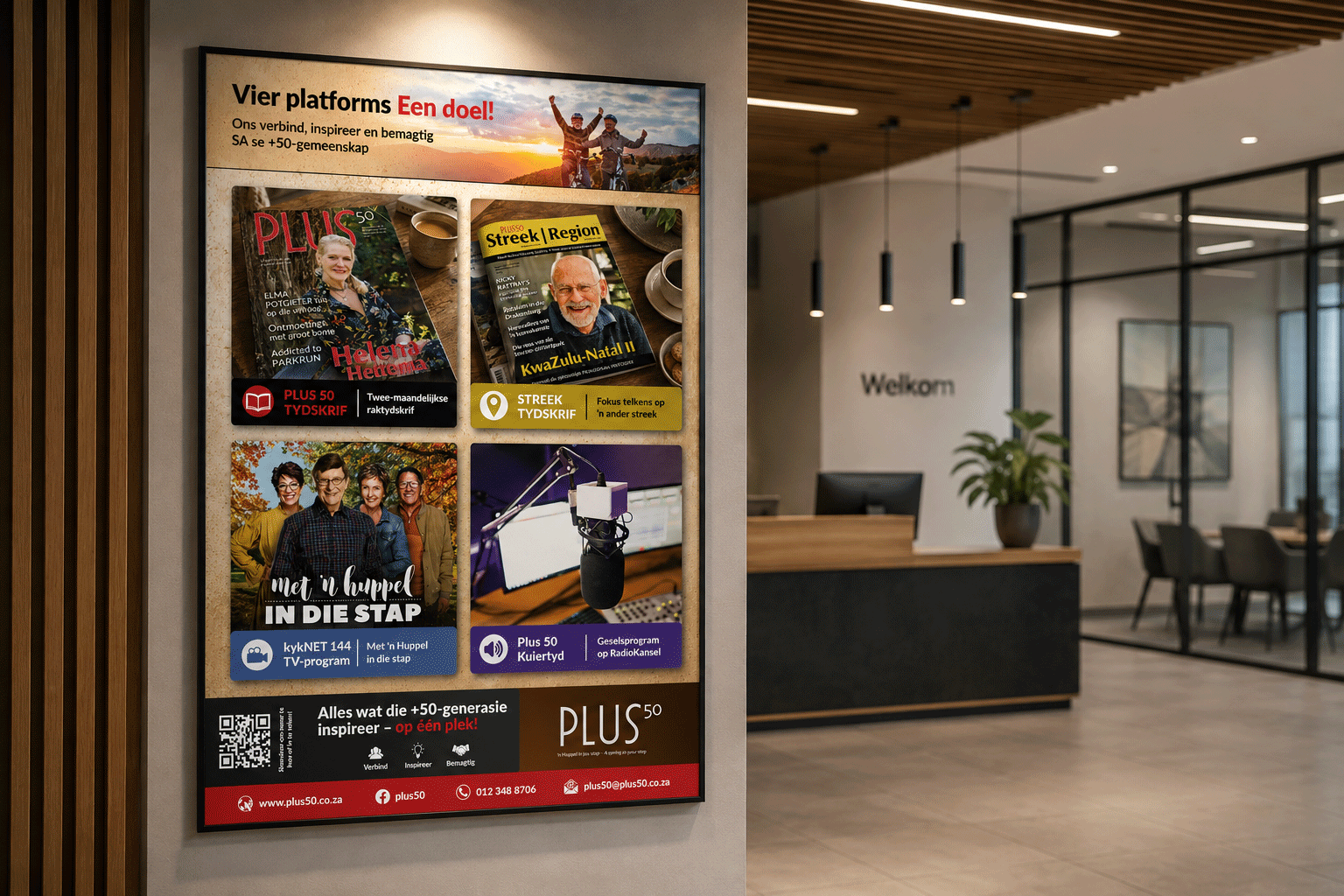 Plus 50 promotional poster