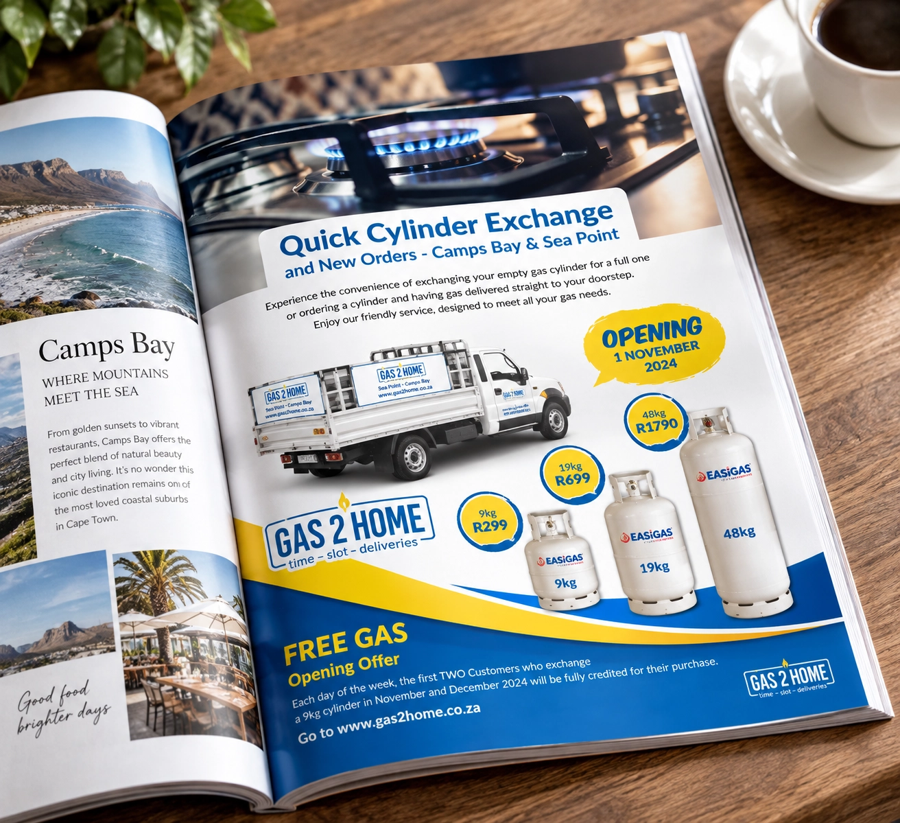 Gas2Home magazine advert
